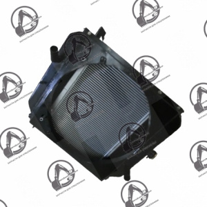 Радиатор водомасляный 700*805*110 d=60 (нижн.) d=45 (верх.) с диффузором 800141374/XGSX01-67L